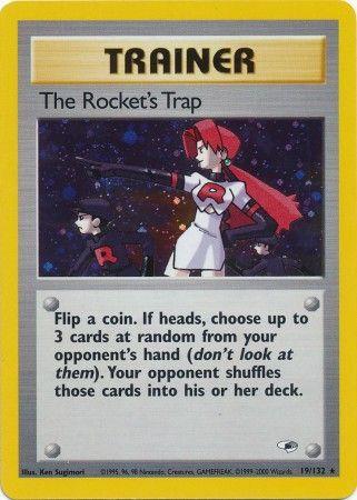 The Rocket's Trap (19/132) Unlimited Holofoil [Vintage: Gym Heroes] Pokemon Single Pokémon