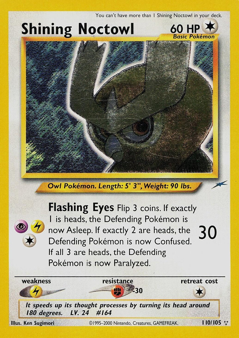 Shining Noctowl (/105) Unlimited Holofoil [Vintage: Neo Destiny] Pokemon Single Pokémon