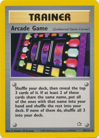 Arcade Game (Goldenrod Game Corner) (83/111) Unlimited [Vintage: Neo Genesis] Pokemon Single Pokémon