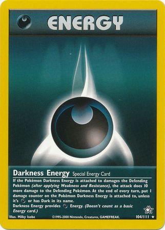 Darkness Energy 104/111 Unlimited [Vintage: Neo Genesis] Pokemon Single Pokémon