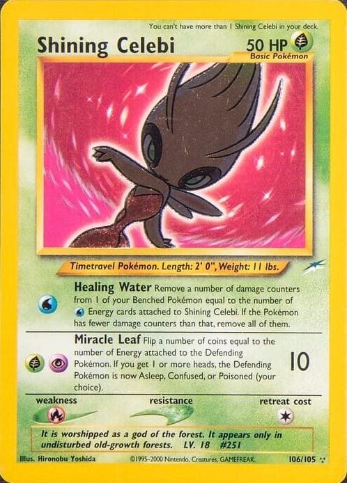 Shining Celebi (/105) Unlimited Holofoil [Vintage: Neo Destiny] Pokemon Single Pokémon