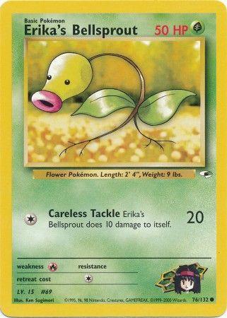 Erika's Bellsprout (76/132) Unlimited [Vintage: Gym Heroes] Pokemon Single Pokémon
