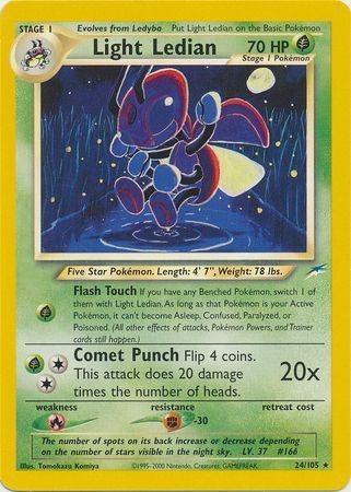 Light Ledian 024/105 Unlimited [Vintage: Neo Destiny] Pokemon Single Pokémon