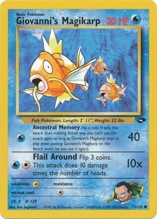 Giovanni's Magikarp (73/132) Unlimited [Vintage: Gym Challenge] Pokemon Single Pokémon
