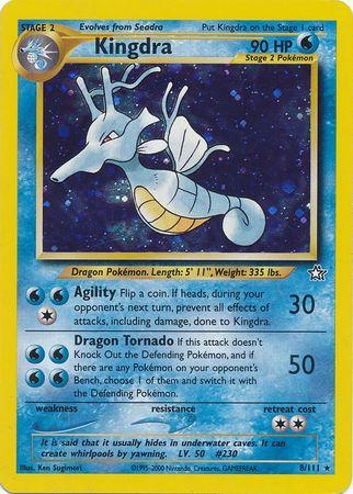 Kingdra (8/111) Unlimited Holofoil [Vintage: Neo Genesis] Pokemon Single Pokémon