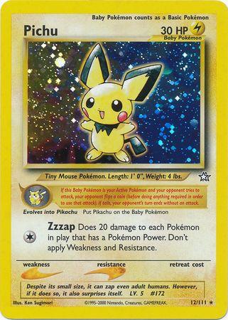 Pichu (12/111) Unlimited Holofoil [Vintage: Neo Genesis] Pokemon Single Pokémon