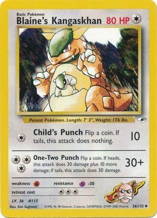 Blaine's Kangaskhan (36/132) Unlimited [Vintage: Gym Heroes] Pokemon Single Pokémon