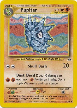 Pupitar 45/75 Unlimited [Vintage: Neo Discovery] Pokemon Single Pokémon