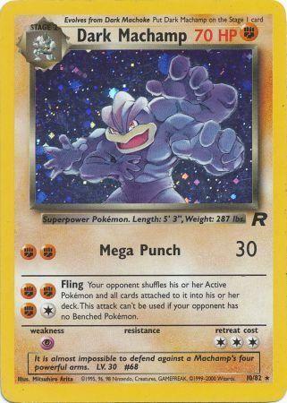 Dark Machamp (10/82) Unlimited Holofoil [Vintage: Team Rocket] Pokemon Single Pokémon