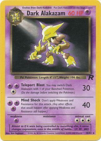 Dark Alakazam (18/82) Unlimited [Vintage: Team Rocket] Pokemon Single Pokémon