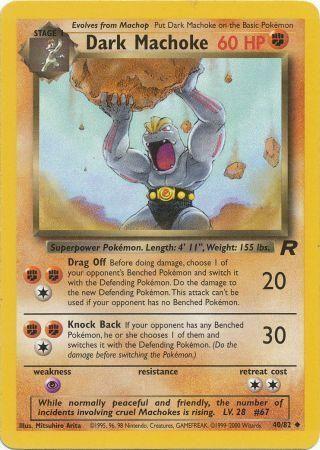 Dark Machoke (40/82) Unlimited [Vintage: Team Rocket] Pokemon Single Pokémon