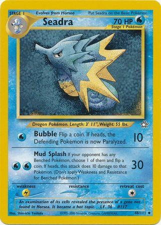 Seadra 48/111 Unlimited [Vintage: Neo Genesis] Pokemon Single Pokémon