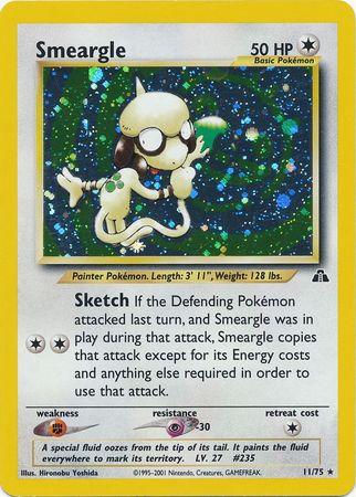 Smeargle (11) (/75) Unlimited Holofoil [Vintage: Neo Discovery] Pokemon Single Pokémon
