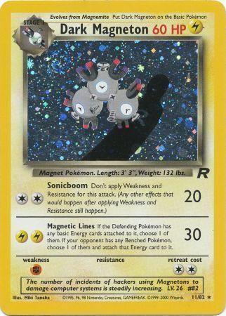 Dark Magneton (11/82) Unlimited Holofoil [Vintage: Team Rocket] Pokemon Single Pokémon
