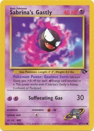 Sabrina's Gastly (97/132) Unlimited [Vintage: Gym Challenge] Pokemon Single Pokémon