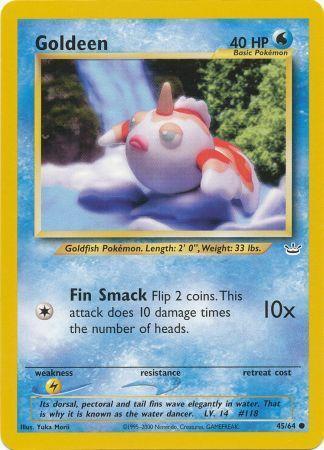 Goldeen 45/64 Unlimited [Vintage: Neo Revelation] Pokemon Single Pokémon