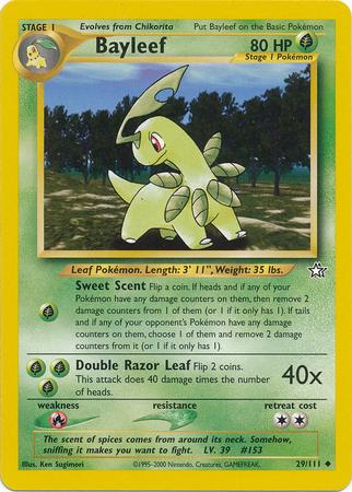 Bayleef (29/111) Unlimited [Vintage: Neo Genesis] Pokemon Single Pokémon