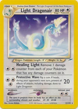 Light Dragonair 022/105 Unlimited [Vintage: Neo Destiny] Pokemon Single Pokémon