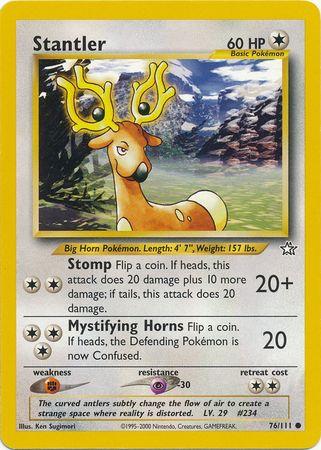Stantler 76/111 Unlimited [Vintage: Neo Genesis] Pokemon Single Pokémon