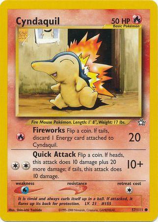 Cyndaquil (57/111) Unlimited [Vintage: Neo Genesis] Pokemon Single Pokémon