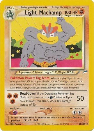 Light Machamp 25/105 Unlimited [Vintage: Neo Destiny] Pokemon Single Pokémon
