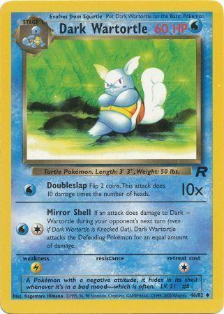Dark Wartortle (46/82) Unlimited [Vintage: Team Rocket] Pokemon Single Pokémon