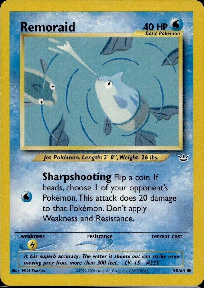 Remoraid 50/64 Unlimited [Vintage: Neo Revelation] Pokemon Single Pokémon