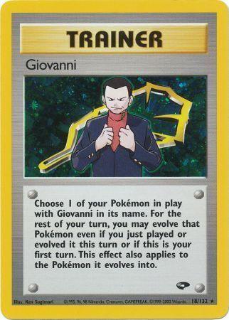 Giovanni (18) (/132) Unlimited Holofoil [Vintage: Gym Challenge] Pokemon Single Pokémon