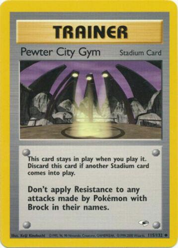 Pewter City Gym (115/132) Unlimited [Vintage: Gym Heroes] Pokemon Single Pokémon
