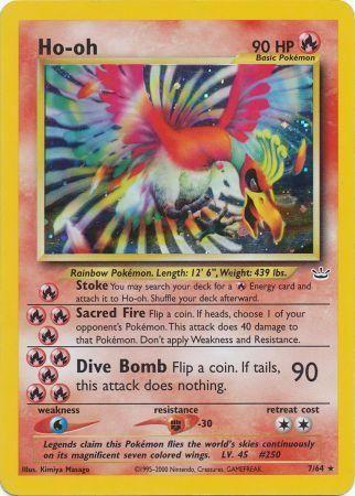 Ho-oh (7) (/64) Unlimited Holofoil [Vintage: Neo Revelation] Pokemon Single Pokémon
