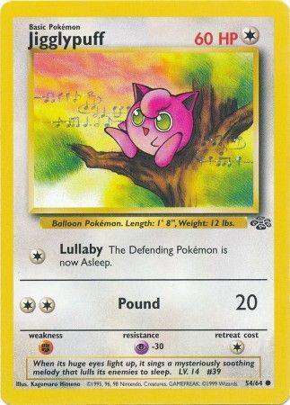 Jigglypuff 54/64 Unlimited [Vintage: Jungle] Pokemon Single Pokémon
