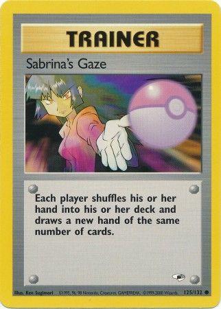 Sabrina's Gaze 125/132 Unlimited [Vintage: Gym Heroes] Pokemon Single Pokémon