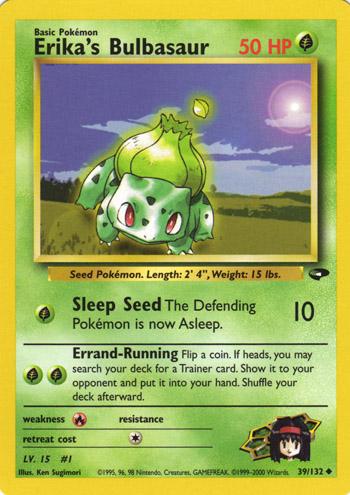 Erika's Bulbasaur (39/132) Unlimited [Vintage: Gym Challenge] Pokemon Single Pokémon