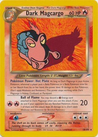 Dark Magcargo (18/105) Unlimited [Vintage: Neo Destiny] Pokemon Single Pokémon