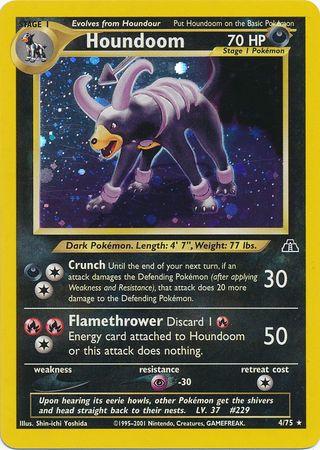 Houndoom (4) (/75) Unlimited Holofoil [Vintage: Neo Discovery] Pokemon Single Pokémon