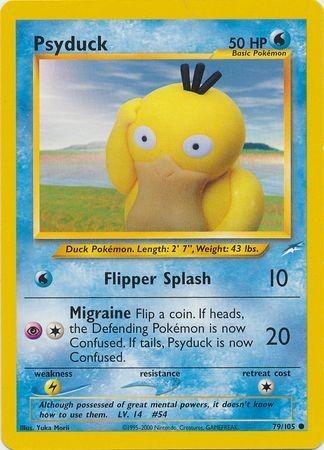 Psyduck 79/105 Unlimited [Vintage: Neo Destiny] Pokemon Single Pokémon