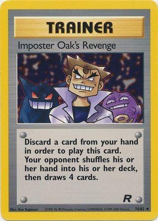 Imposter Oak's Revenge (76/82) Unlimited [Vintage: Team Rocket] Pokemon Single Pokémon