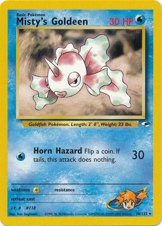 Misty's Goldeen (30/132) Unlimited [Vintage: Gym Heroes] Pokemon Single Pokémon