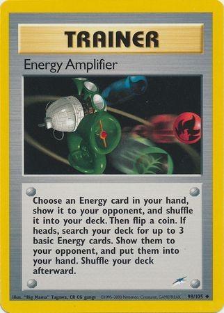 Energy Amplifier (98/105) Unlimited [Vintage: Neo Destiny] Pokemon Single Pokémon