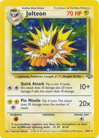 Jolteon (4/64) Unlimited Holofoil [Vintage: Jungle] Pokemon Single Pokémon