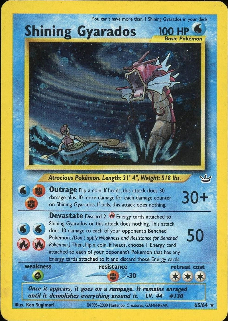 Shining Gyarados (/64) Unlimited Holofoil [Vintage: Neo Revelation] Pokemon Single Pokémon