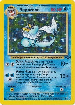 Vaporeon (12/64) Unlimited Holofoil [Vintage: Jungle] Pokemon Single Pokémon
