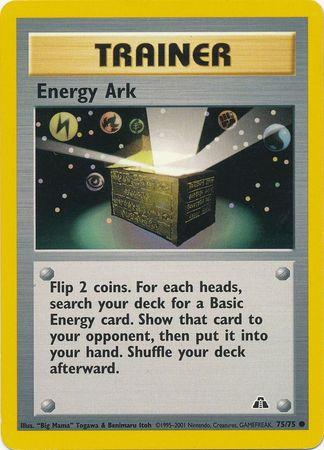 Energy Ark (75/75) Unlimited [Vintage: Neo Discovery] Pokemon Single Pokémon