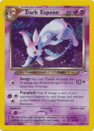 Dark Espeon (/105) Unlimited Holofoil [Vintage: Neo Destiny] Pokemon Single Pokémon