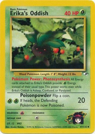 Erika's Oddish (47/132) Unlimited [Vintage: Gym Heroes] Pokemon Single Pokémon
