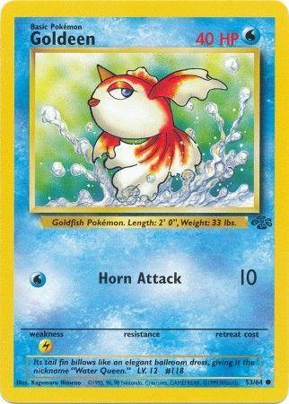 Goldeen 53/64 Unlimited [Vintage: Jungle] Pokemon Single Pokémon