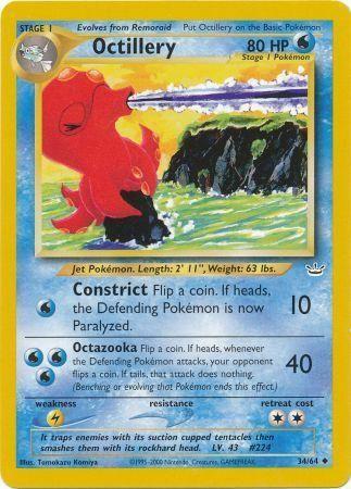 Octillery (34/64) Unlimited [Vintage: Neo Revelation] Pokemon Single Pokémon