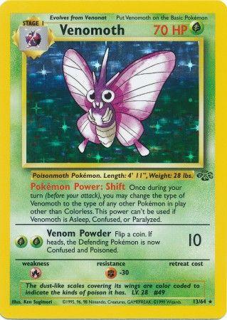 Venomoth (13/64) Unlimited Holofoil [Vintage: Jungle] Pokemon Single Pokémon