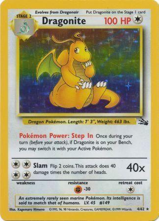 Dragonite (4/62) Unlimited Holofoil [Vintage: Fossil] Pokemon Single Pokémon