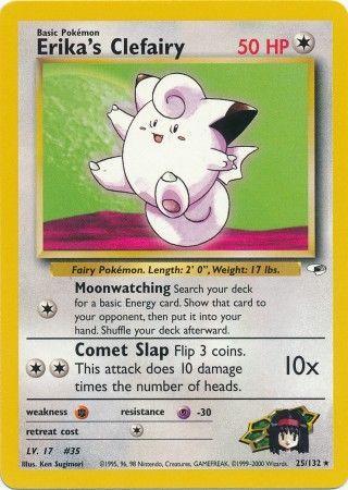 Erika's Clefairy (25/132) Unlimited [Vintage: Gym Heroes] Pokemon Single Pokémon